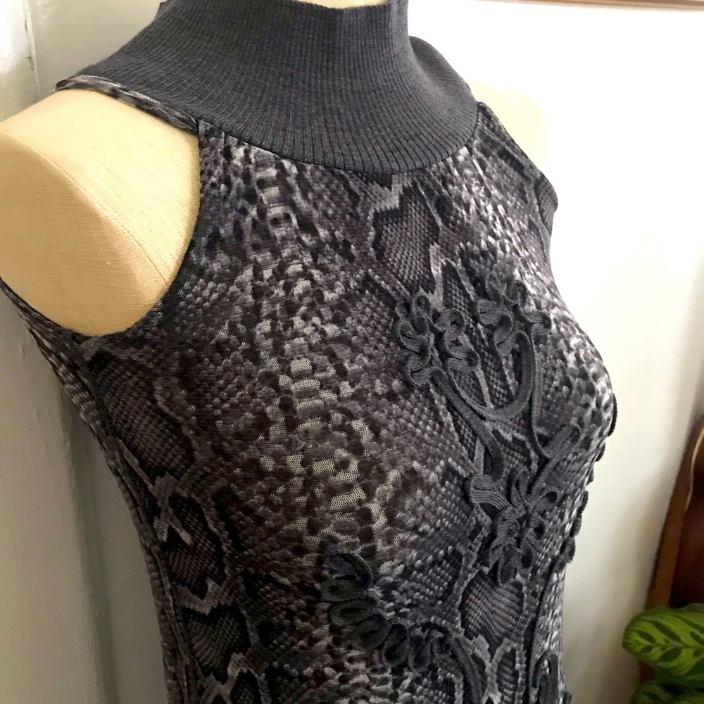 90s Snakeskin Mesh Jean Paul Gaultier dress